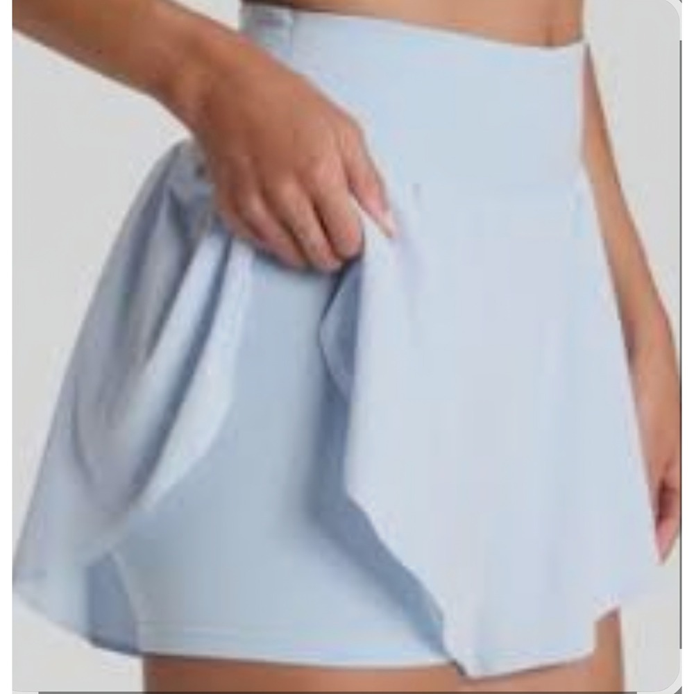 All in Motion Womens High Rise Active‎ Light Run Shorts Light Blue Skort Size M - Picture 3 of 8